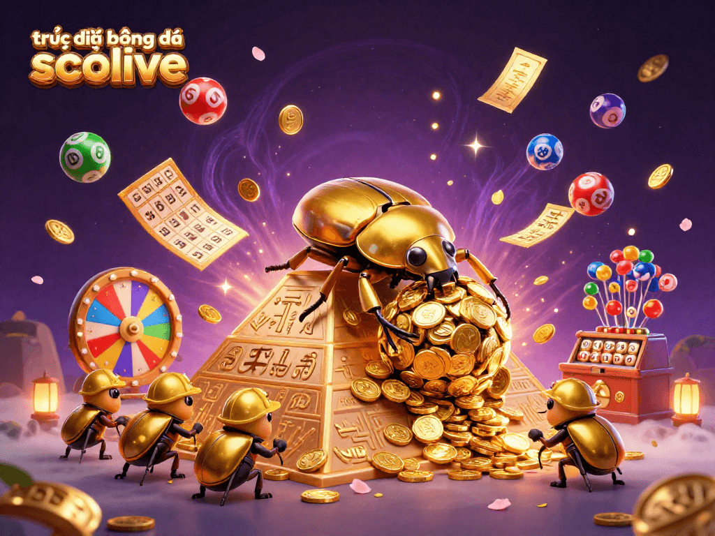 Experience the excitement of trực tiếp bóng đá socolive with dynamic lottery elements and vibrant casino symbols.
