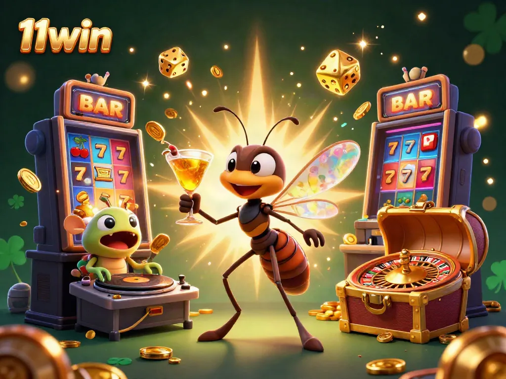 Experience thrilling gaming with 11win's vibrant casino characters and jackpot excitement.