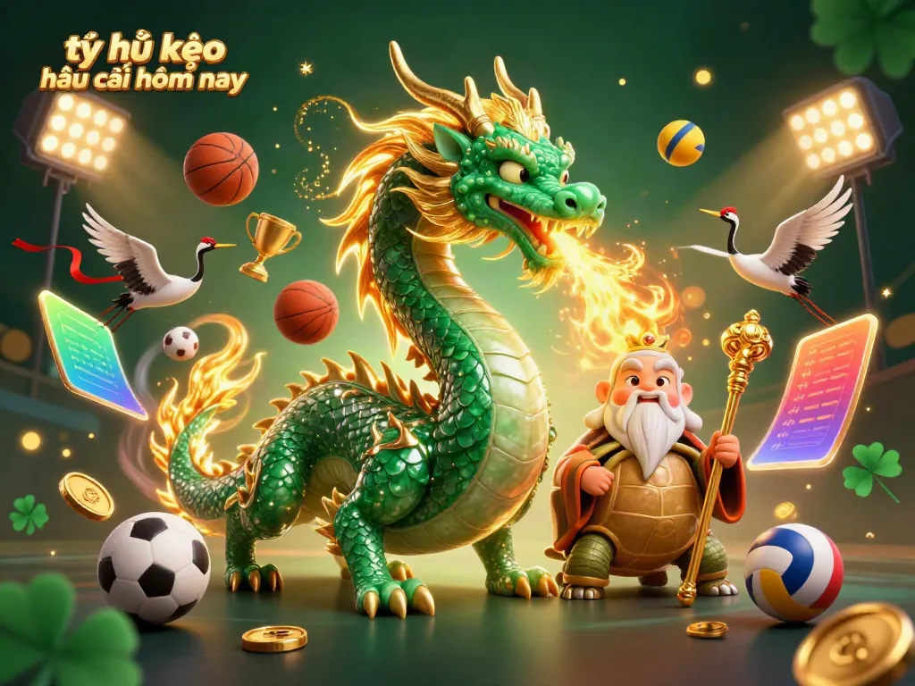 Experience the thrill of tỷ lệ kèo nhà cái hôm nay with our vibrant illustration featuring dynamic sports elements and characters.